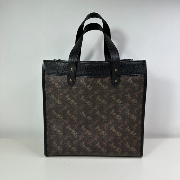 Coach Field Tote 2 Way Hand Shoulder With Horse /Carriage Print Style # 89143 - Picture 10 of 16